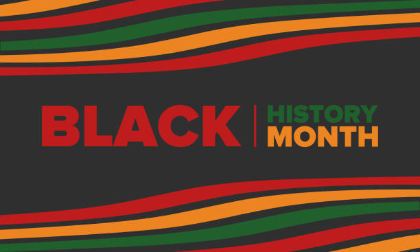 흑인 역사의 달. 아프리카 계 미국인 역사. 매년 축하합니다. 2 월에 미국과 캐나다에서. 영국에서 10 월에. 포스터, 카드, 배너, 배경. 벡터 일러스트레이션 - black history month stock illustrations