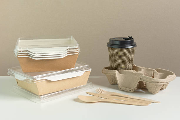 istock Fast food paper containers. 1366921445