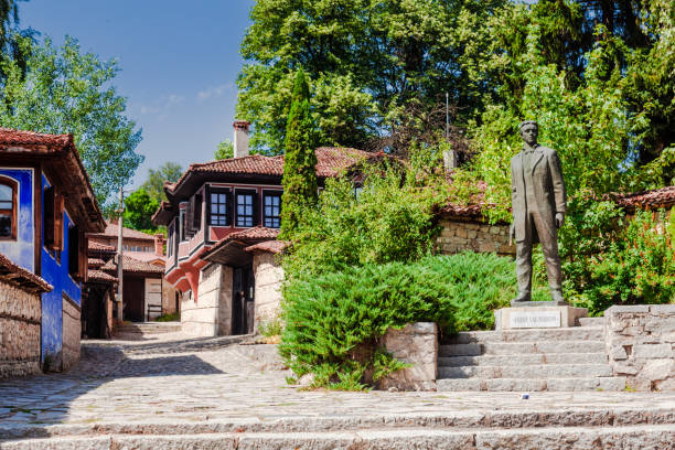 Koprivshtitsa-Historical city in Bulgaria Bulgarian culture bulgarian culture bulgaria bridge river stock pictures, royalty-free photos & images