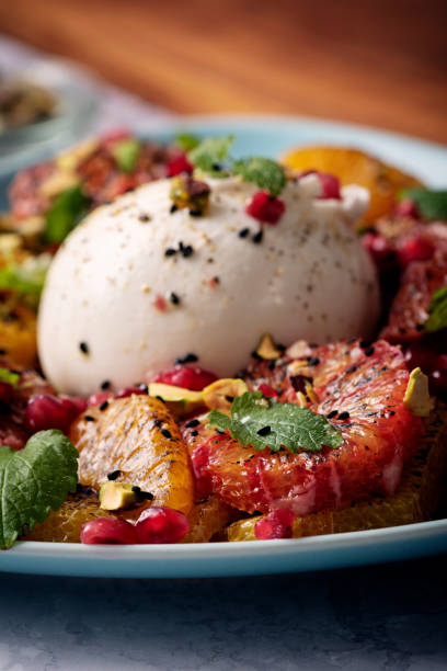 istock Blood Orange Salad with Burrata Cheese. 1366924490