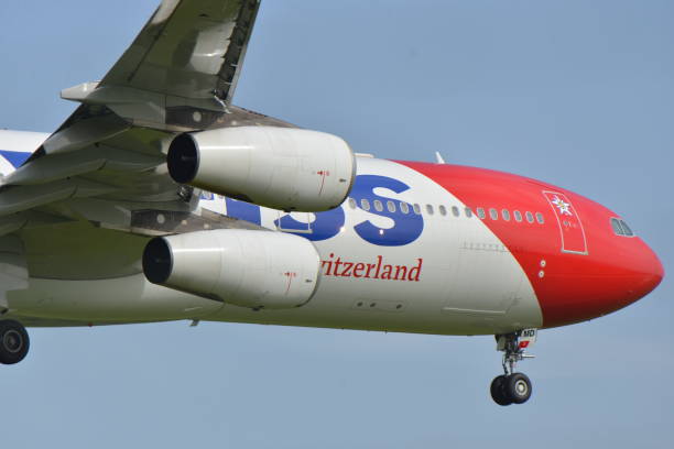 Edelweiss Airlines Jetliner Landing stock photo