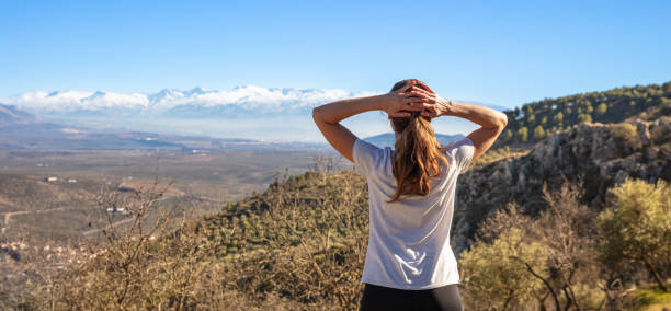 istock woman enjoying nature view- Andalusia 1366927407