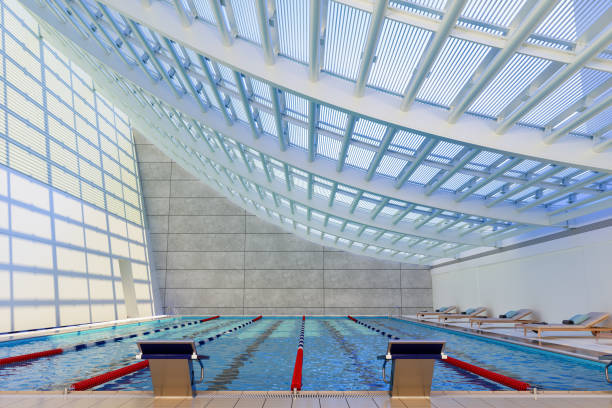 Indoor Swimming Pool With Lounge Chairs
