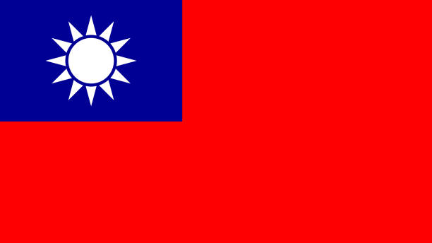 national flag of taiwan eps file - taiwanese flag vector file - 台灣 幅插畫檔、美工圖案、卡通及圖標