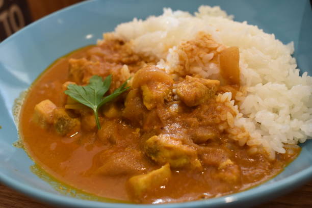 istock Japanese Spice curry rice. Japanese curry swordfish plus basic vegetables such as onions, carrots and potatoes. Japanese curry which is perfect for served for lunch or dinner. 1366934763