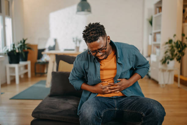 istock Young black man having pain 1366934858