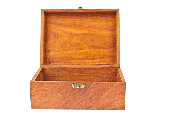 istock Old wooden box treasure chest 136693562