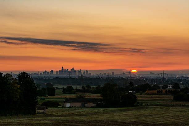 istock Morning view towards Frankfurt 1366937898