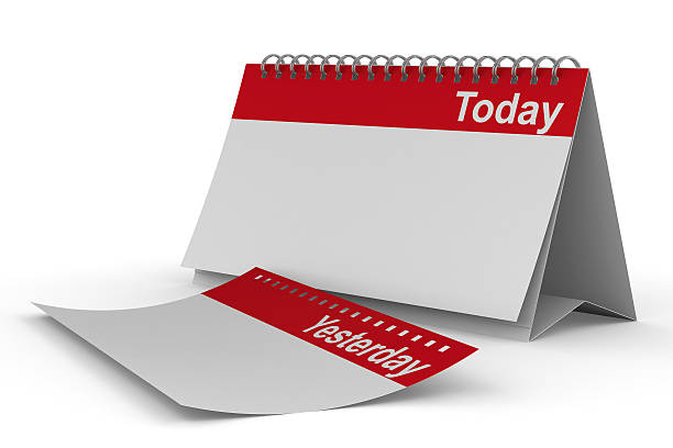 istock Calendar for today on white background. Isolated 3D image 136693835