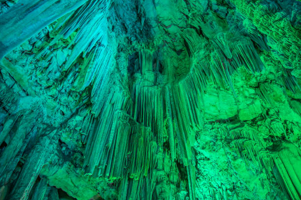 UK - Gibraltar - The breathtaking colorful interior of St Michael's ave