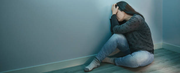 istock Unrecognizable woman with anxiety disorder with hands in head 1366944836