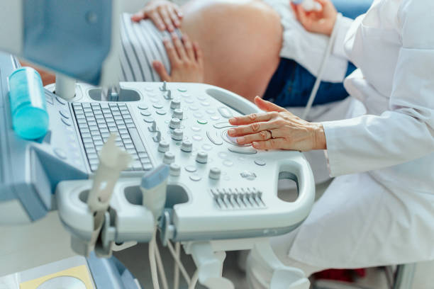istock Diagnostics of pregnancy with ultrasound 1366945206
