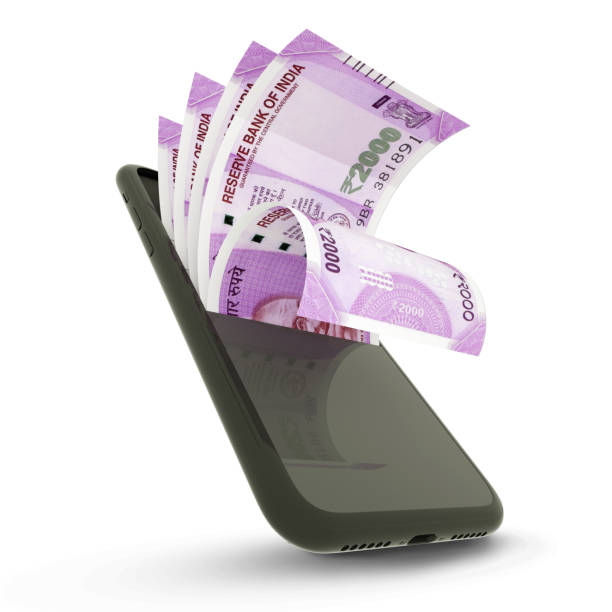istock 3D rendering of Indian rupee notes inside a mobile phone 1366945402