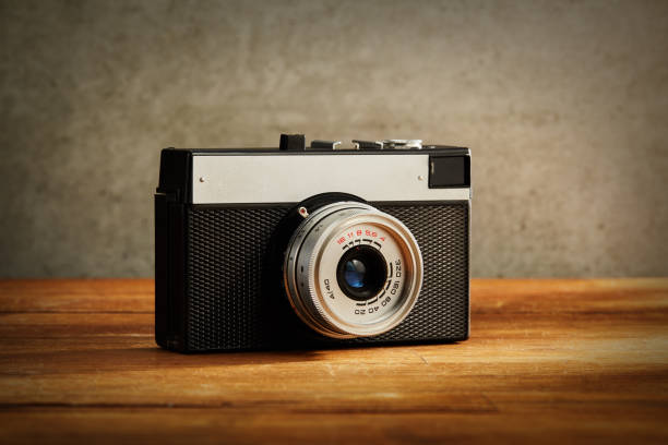 istock Vintage analog 35mm film camera 1366946742