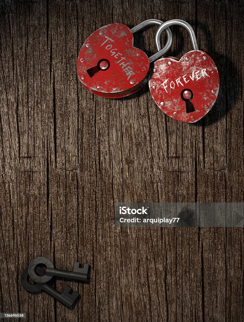 two padlocks on wood vertical background two padlocks with together forever writen as concept for eternal  love on a wood background vertical Concepts Stock Photo