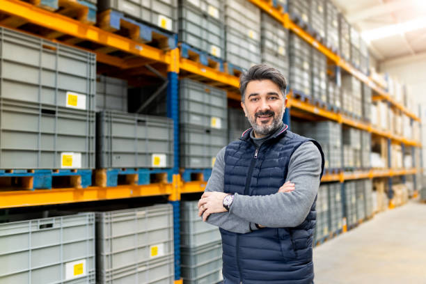 istock Adult Foreman in Warehouse 1366958871