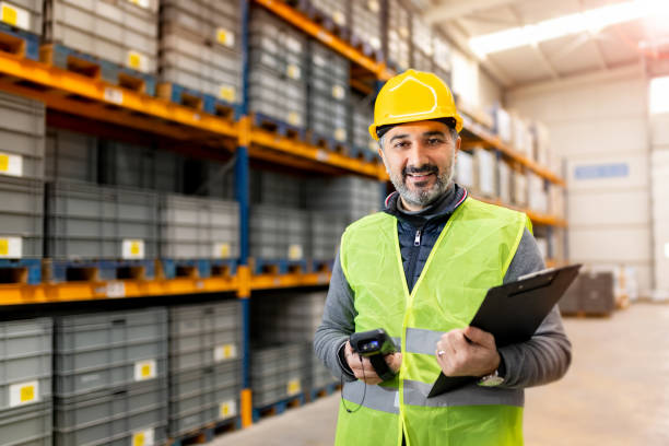 istock Adult Foreman in Warehouse 1366959510