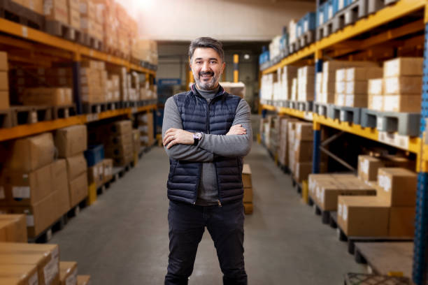 istock Adult Foreman in Warehouse 1366959996