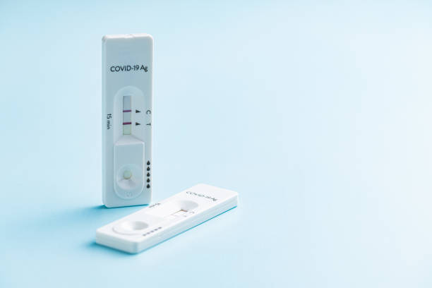 istock Positive Covid-19 antigen test. Coronavirus antigen rapid test. 1366960699