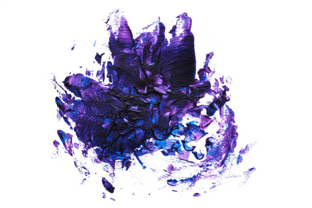 istock abstract acrylic watercolor paint brush stroke texture isolated on white background for logo and banner. design, creative, and illustration. 1366961909