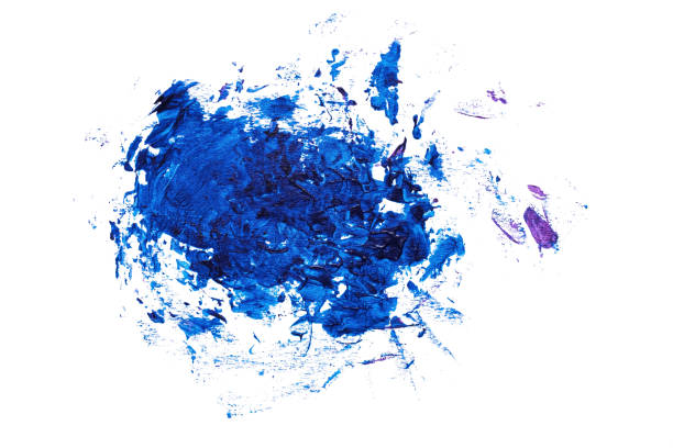 istock abstract acrylic watercolor paint brush stroke texture isolated on white background for logo and banner. design, creative, and illustration. 1366961911