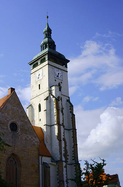 istock church tower in small town 136696249