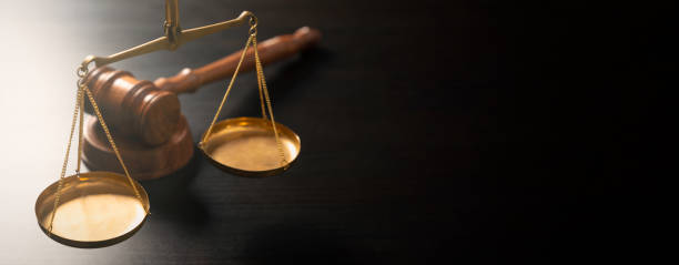 istock Judge's gavel and scale. Law and justice system 1366965522