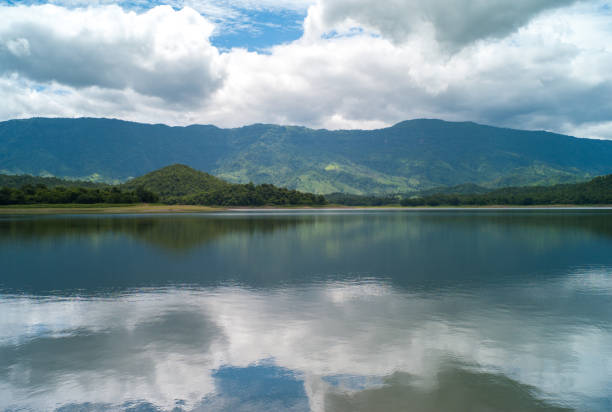 istock Lake in the mountain 1366965773