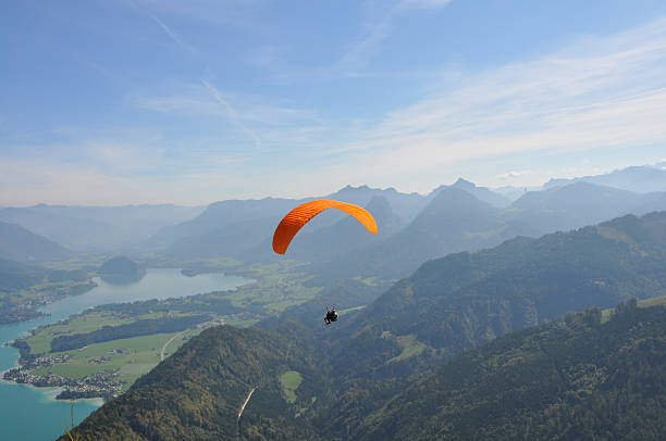 istock Paraglider over Salzkammergut 136696604