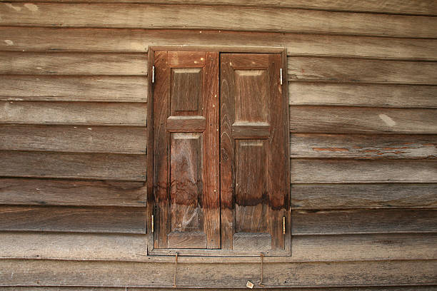 istock Textured background: wooden pattern of window and wall 136696666