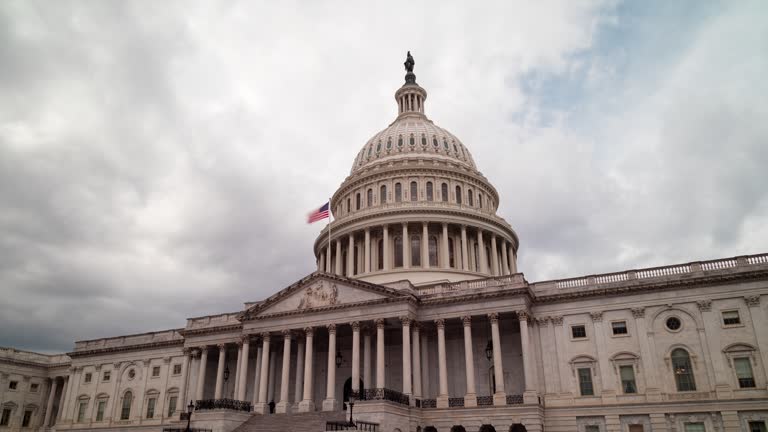 U.S. Capitol Building - East Side - Washington, D.C. - Panning Time-lapse