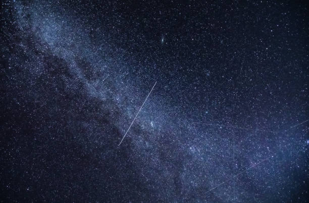 istock Starry night sky with Milky Way Galaxy 1366967949