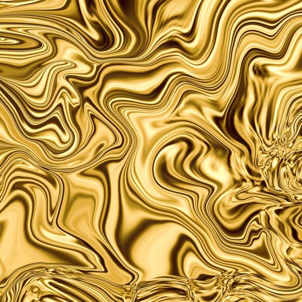 istock Liquid abstract marble background, liquid metallic golden bronze 1366972252
