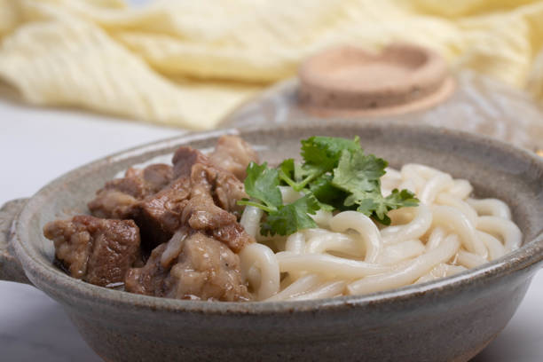 istock Braised beef udon noodles, Japanese food 1366974014