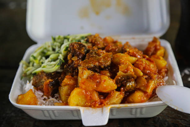 Traditional cari poulet from Reunion Island