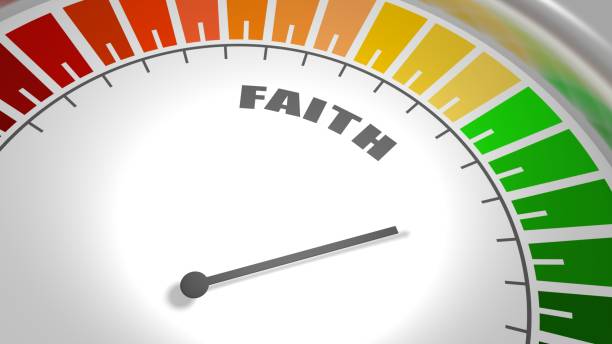 istock Color scale with arrow from red to green. 1366976665