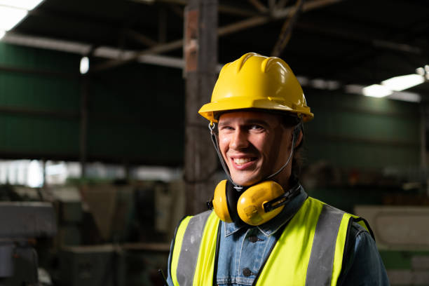 istock Chief mechanical engineer working in a mechanical factory 1366980726
