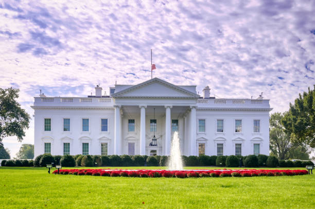 The White House in Washington, D.C. stock photo