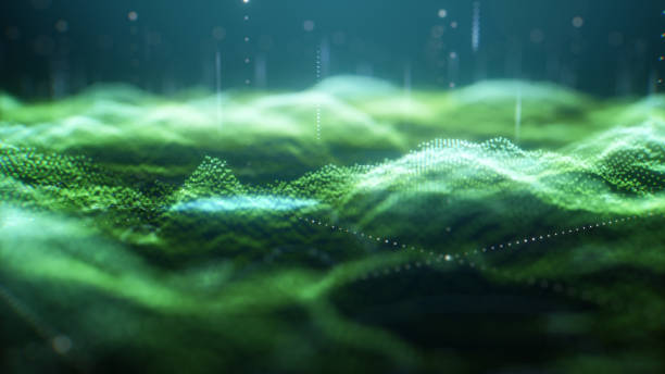 istock Information being uploaded from many locations in one landscape 1366986129