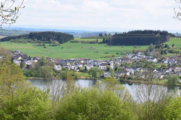istock Schalkenmehrener Maar in spring 1366988881