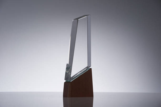 istock crystal award trophy on gray background 1366990395