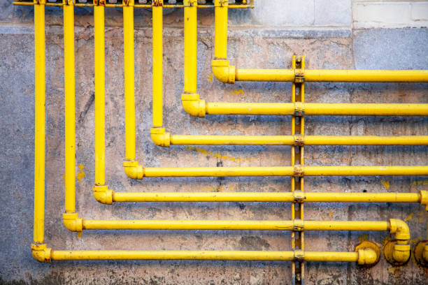 istock Old rusted gas pipes 1366990737