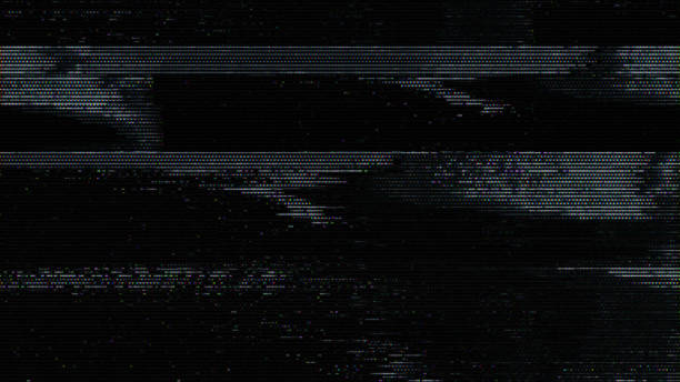 istock Glitch noise static television VFX pack. Visual video effects stripes background, CRT tv screen no signal glitch effect 1366990767