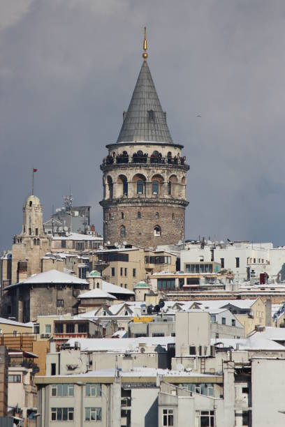 istock Galata Tower in Istanbul, Turkey - Vertical Shooting 1366996091