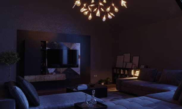 istock Luxury Living Room Interior 1366998123