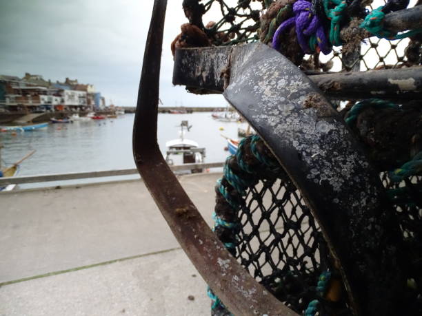 istock Fishing scene in Bridlington harbour 1367000690