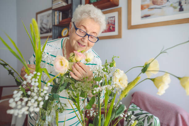 istock Senior woman at home 1367012101