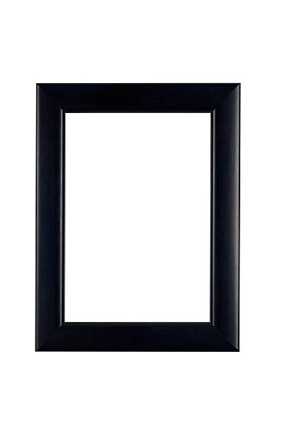 istock Picture Frame in Classic Black, White Isolated 136701530