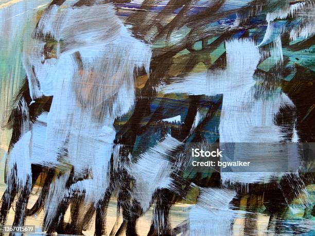 Abstract Acrylic Painting Stock Photo - Download Image Now - Expressionism, Abstract, Painting - Art Product