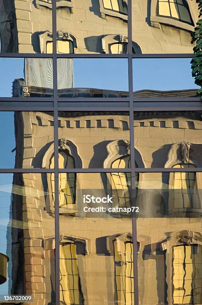 Mirror Reflected City Building Abstract Stock Photo - Download Image Now - Abstract, Architecture, Bizarre